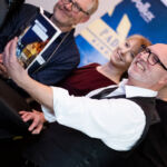 Lächeln für die Presse